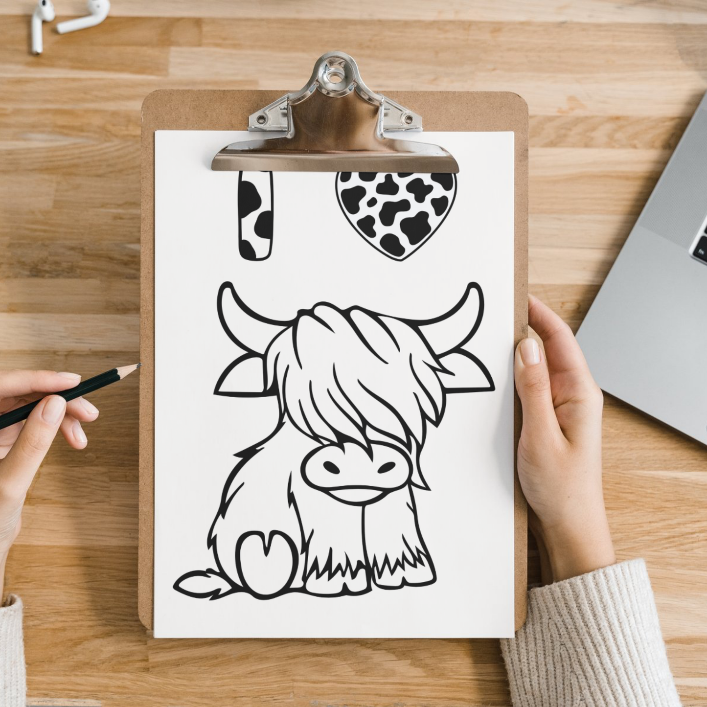 Highland Coo colouring sheet pack - 5 designs, 20 sheets, Scotland gift, Kids and Adult colouring pack, colouring stationery