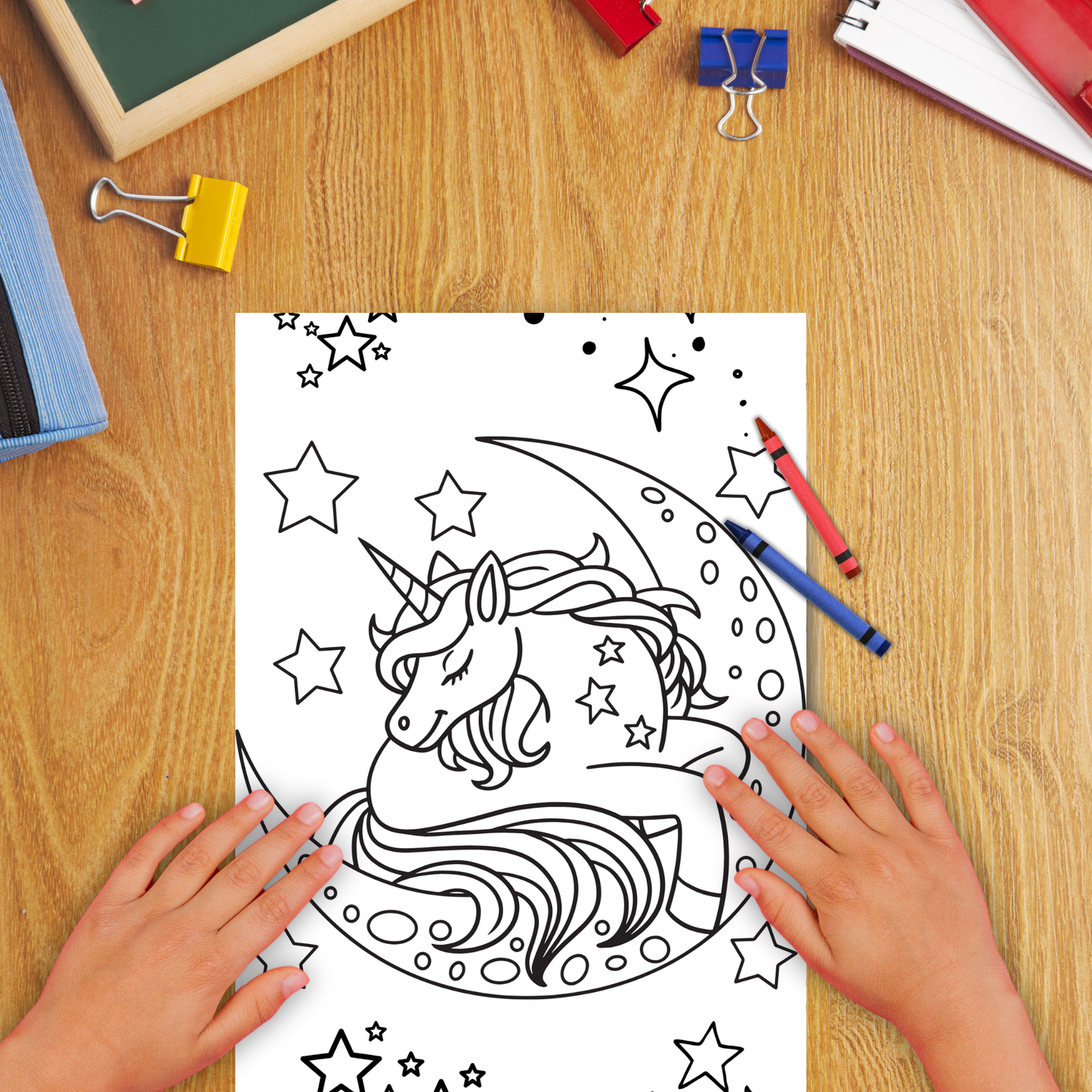 Unicorns colouring sheet pack - 5 designs, 20 sheets, Kids and Adult colouring pack, bespoke colouring sheet stationery