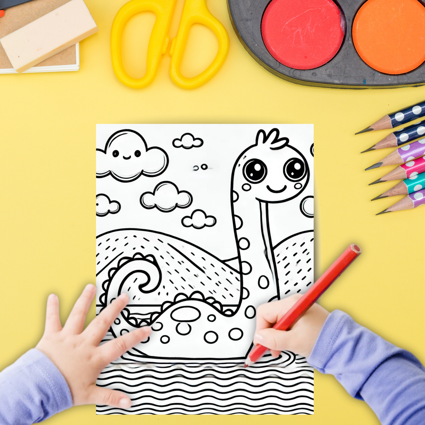 Scotland colouring sheet pack - 5 designs, 20 sheets