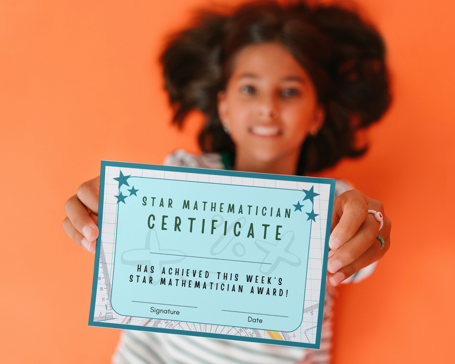 Printed Mathematician of the Week Pupil Award, A4 or A5 certificates, classroom management resources, teacher class resources, home school