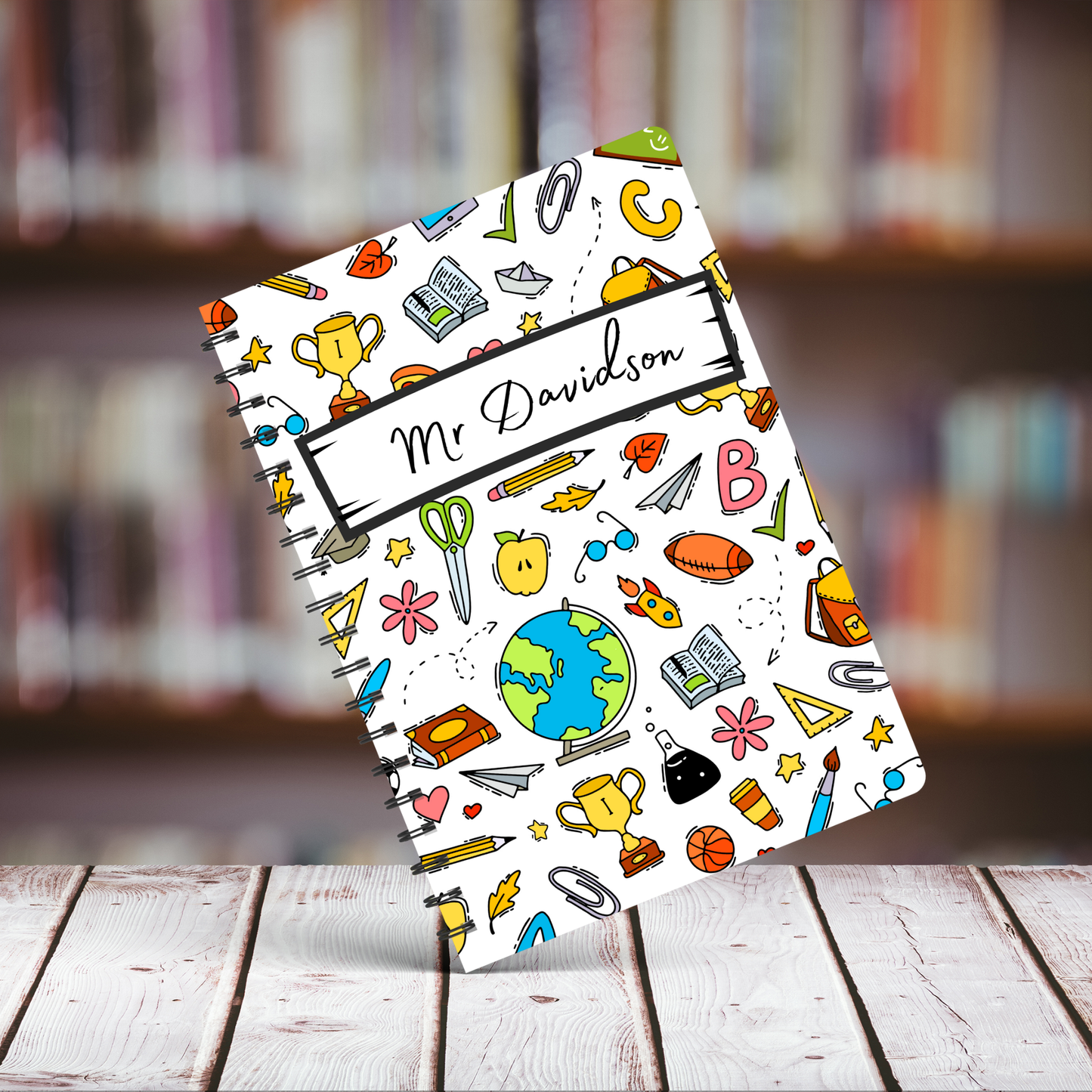 Personalised Teacher/ School Assistant Notebook A5 or A4 sizes, End of term gift, Teacher Notebooks stationery