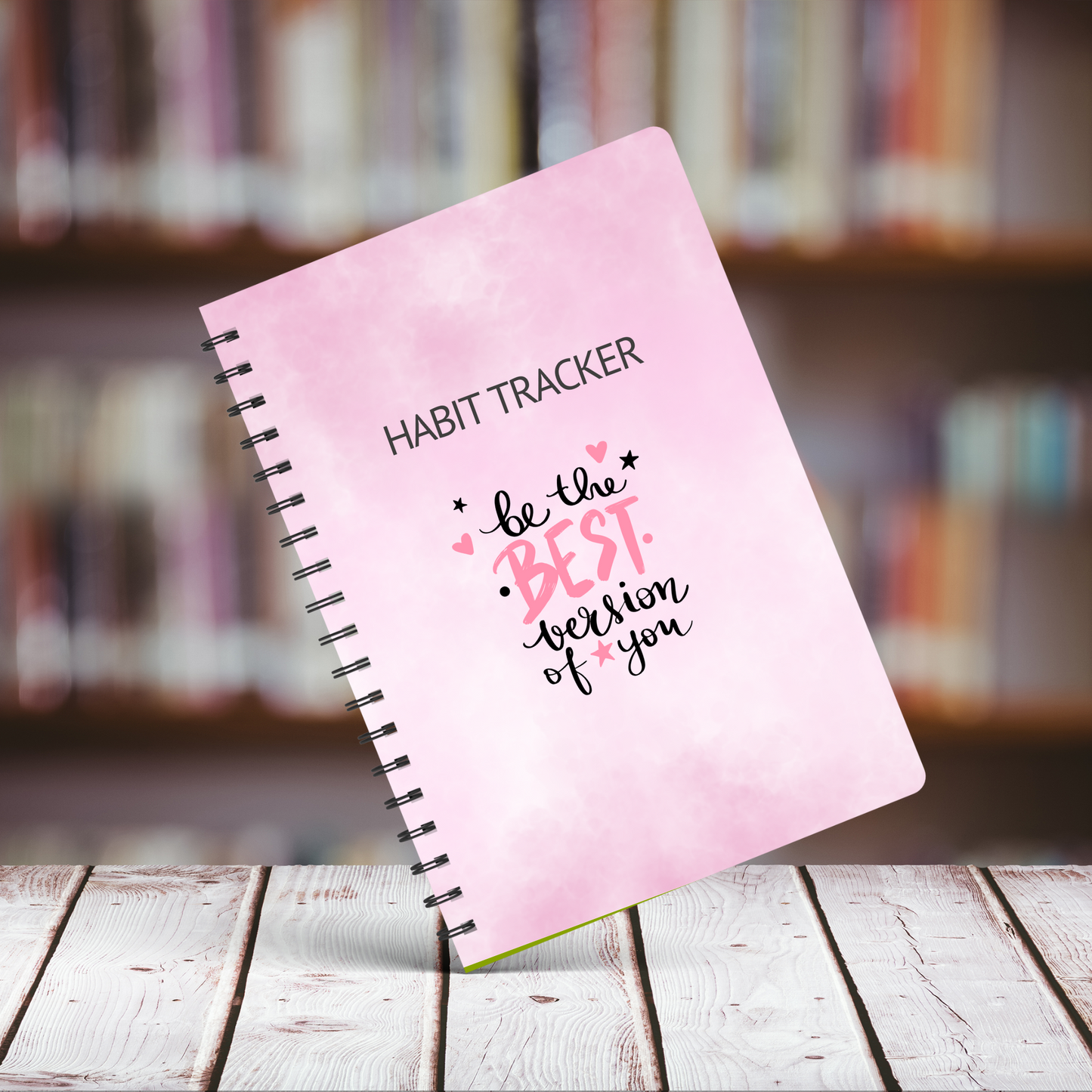 Habit Tracker Pink Notebook A5 or A4 sizes , Habit organiser notebook, Daily journal tracker, Manifest, cute stationery