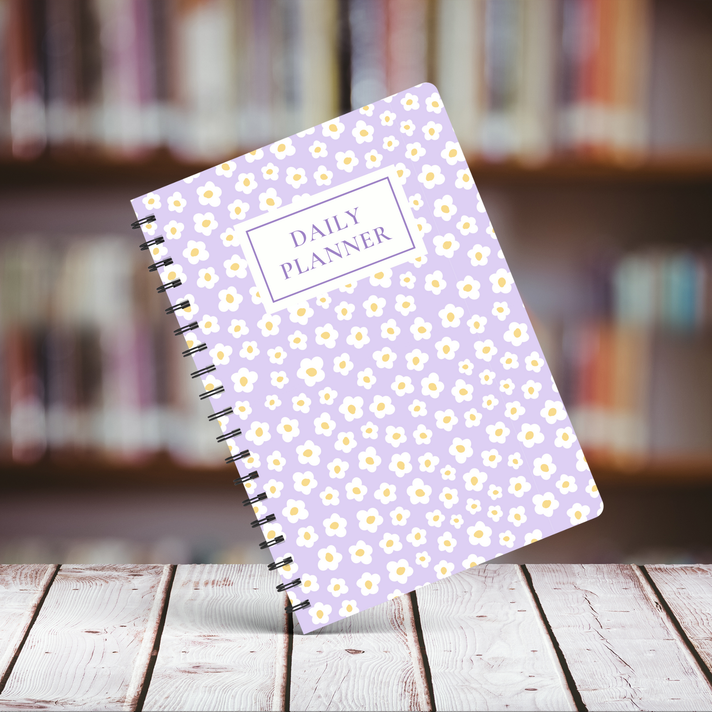 Lilac Daisies Daily Planner A5 or A4 inserts, Daily Journal, Work Student Planner