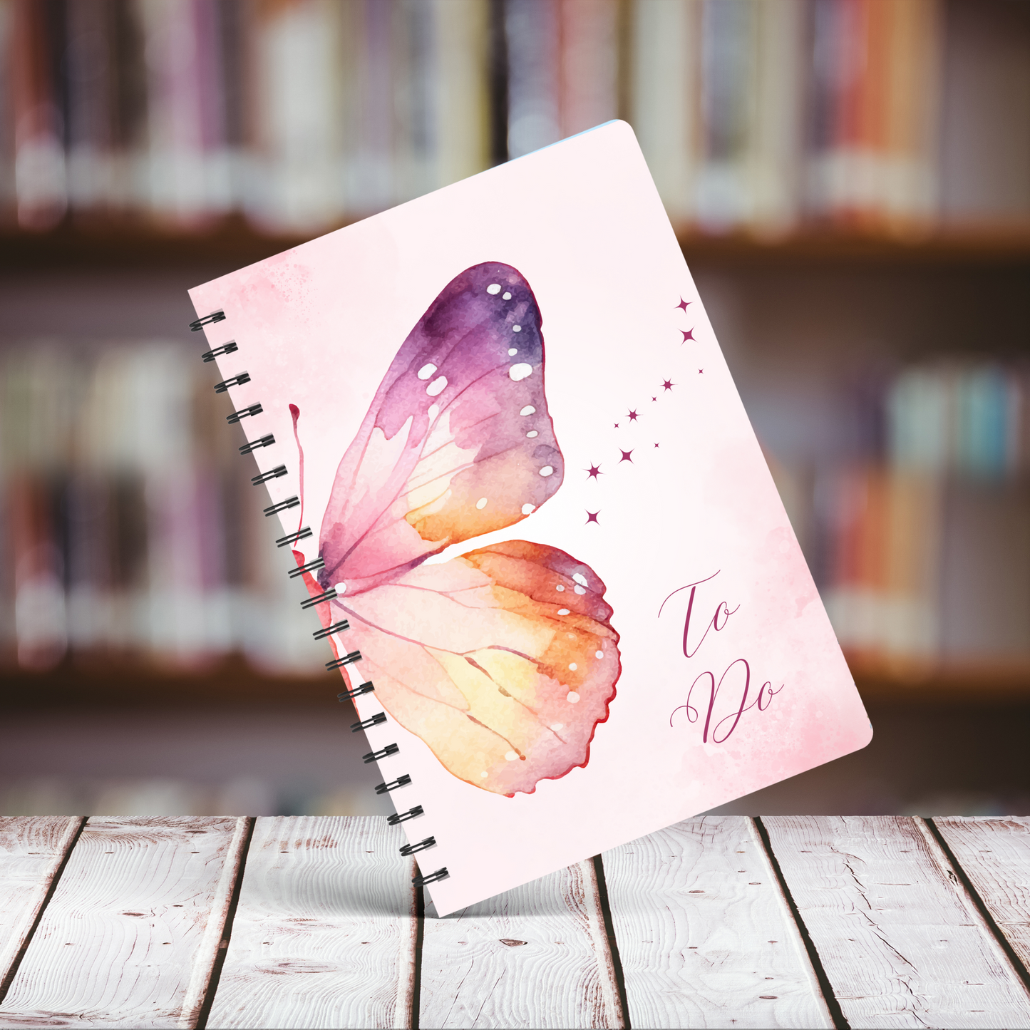 Butterfly Dreams To-Do List Notebook A5 or A4, back to school notebook, work to do list notepad