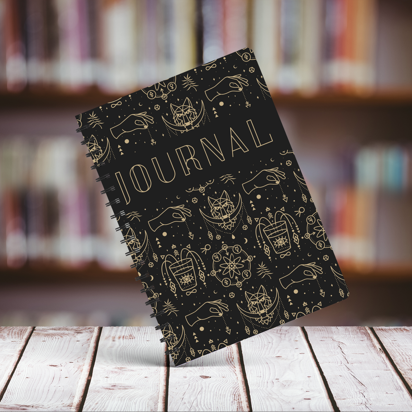 Journal Black/Gold Design A5 or A4, Daily Journal, Manifestation planner, Notebooks