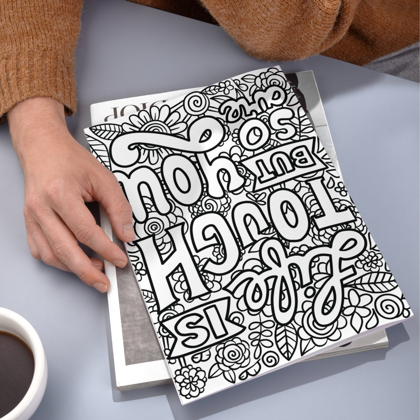 Positive Quotes colouring sheet pack - 4 designs, 20 sheets, Kids and Adult colouring pack, bespoke colouring sheet stationery