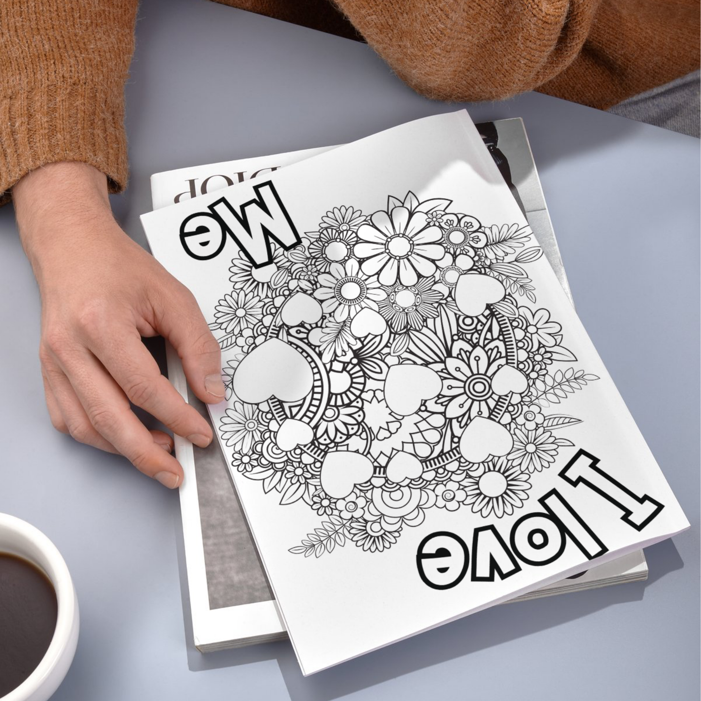 Positive Affirmations colouring sheet pack - 4 designs, 20 sheets, Kids and Adult colouring pack, bespoke colouring sheet stationery