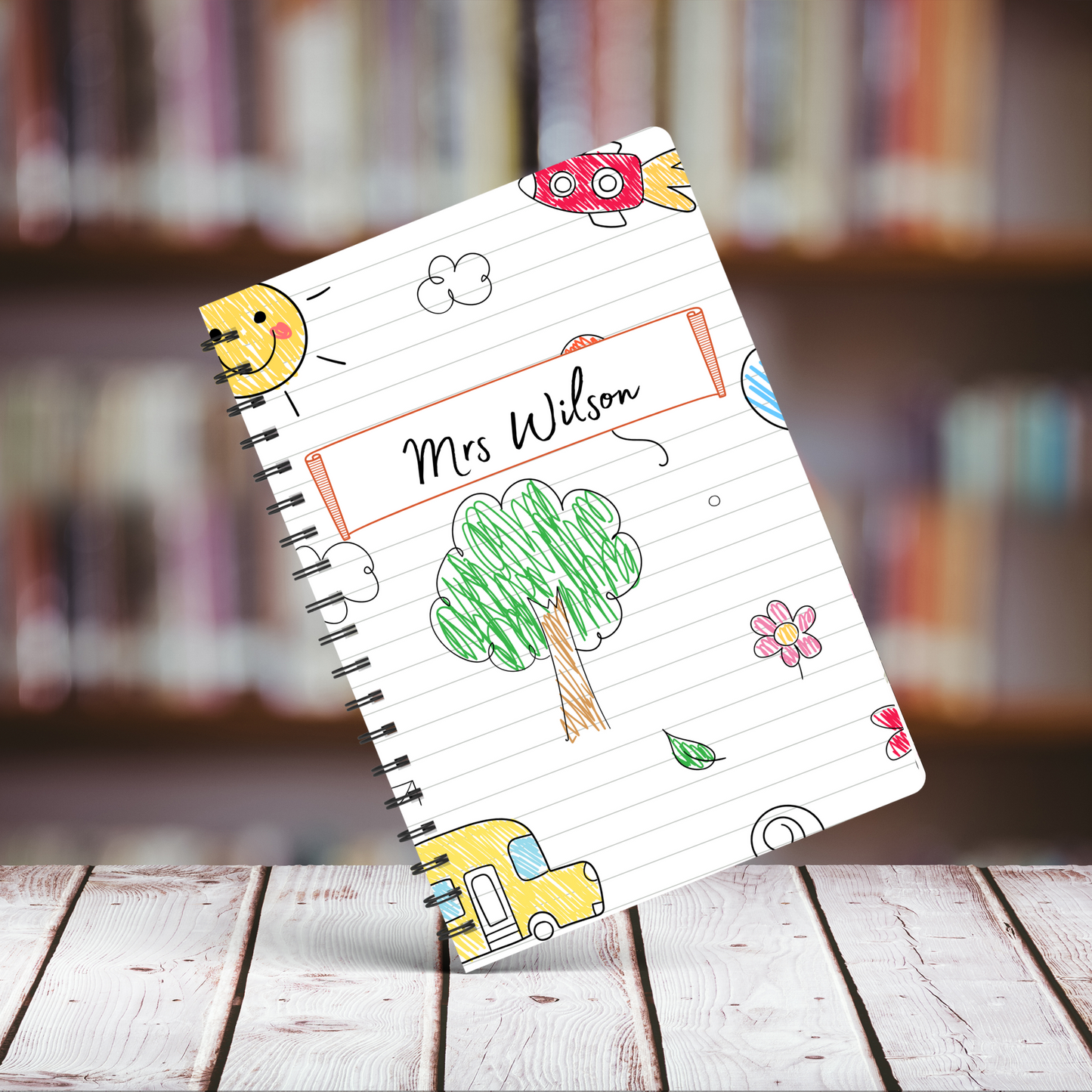 Personalised Teacher/ School Assistant/ Head Teacher Notebook A5 or A4 sizes, End of term gift, Teacher Notebooks stationery