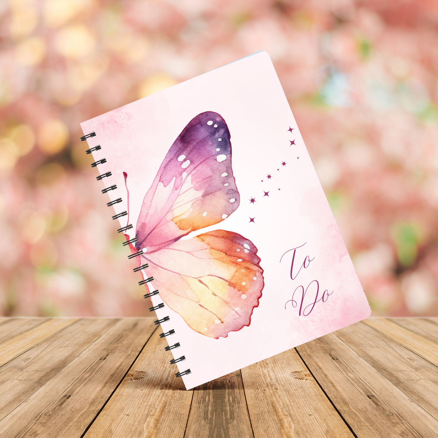 Butterfly Dreams To-Do List Notebook A5 or A4, back to school notebook, work to do list notepad
