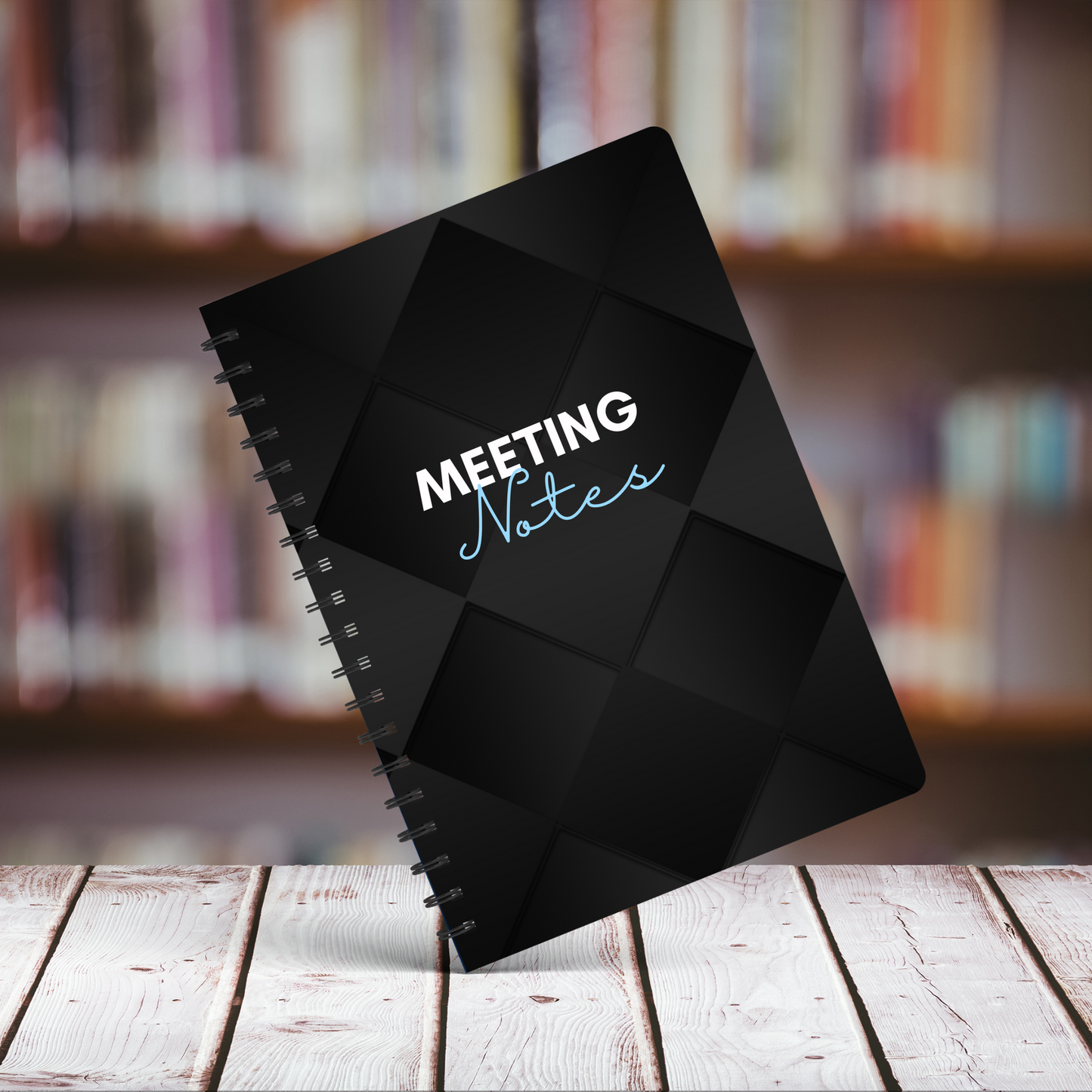 Meeting Notes Book Black A5 or A4, Meeting Agenda Notes, Printed lined inserts, work stationery organiser