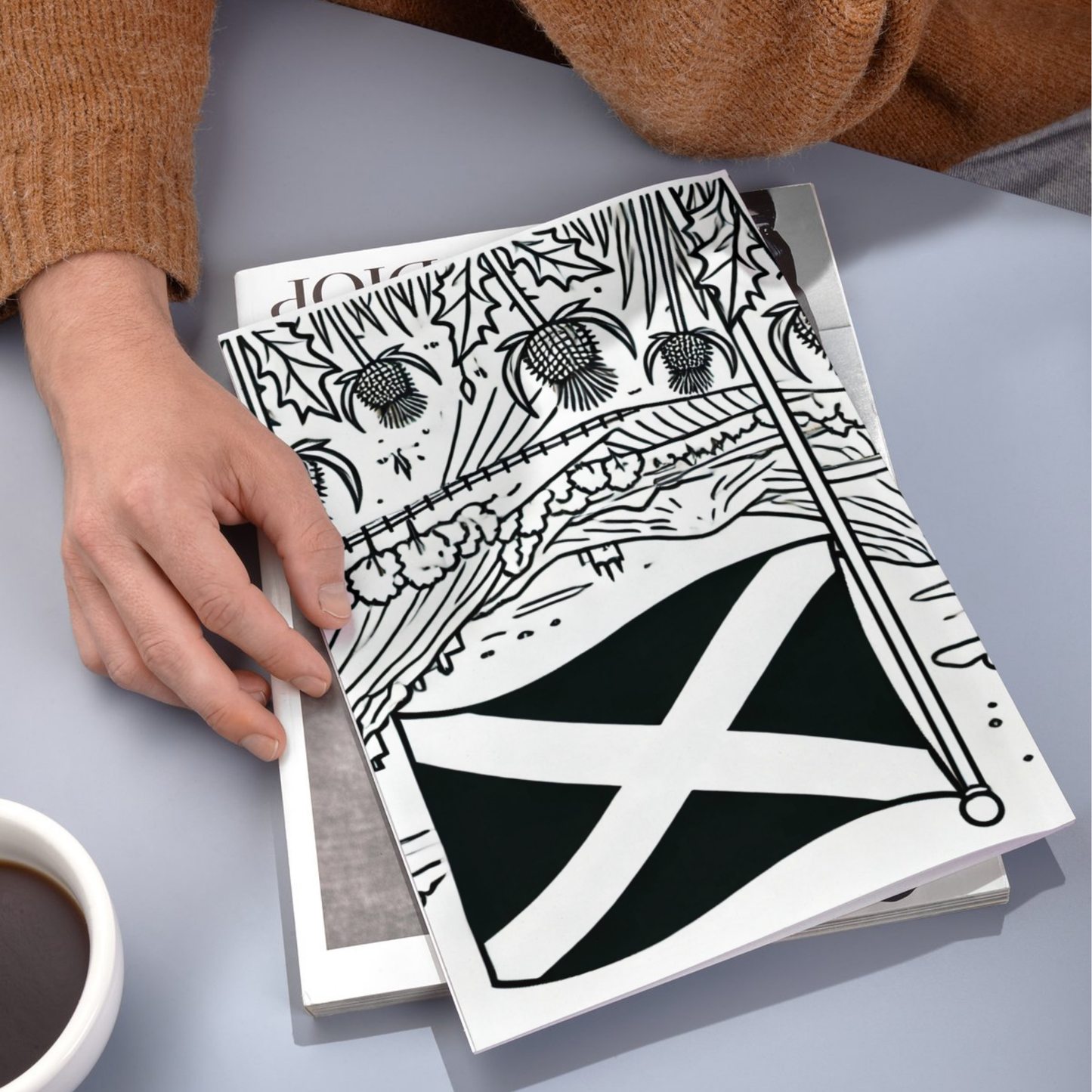 Scotland colouring sheet pack - 5 designs, 20 sheets,Kids and Adult colouring pack, Scotland gift colouring sheet stationery