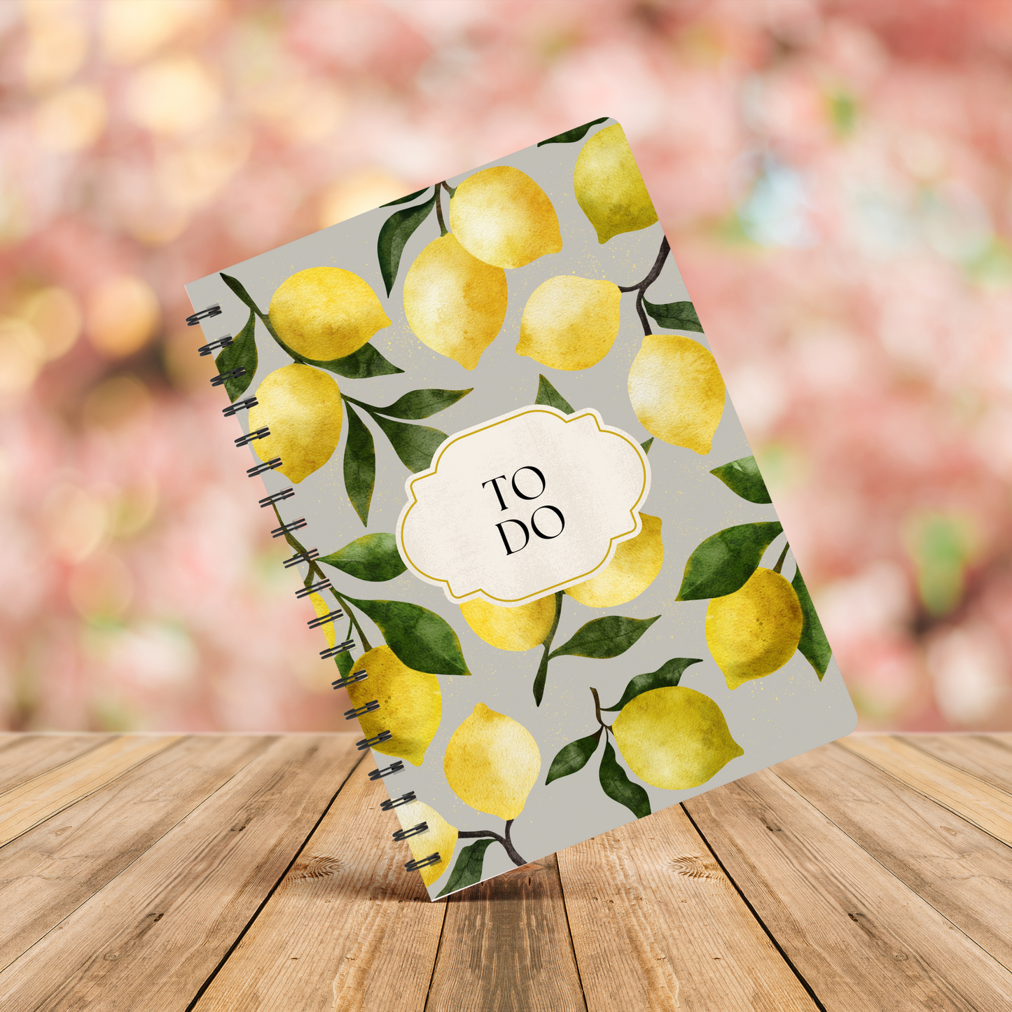 Lemon Zest To-Do List Notebook, A5 or A4 Sizes, back to school notebook, work to do list notepad