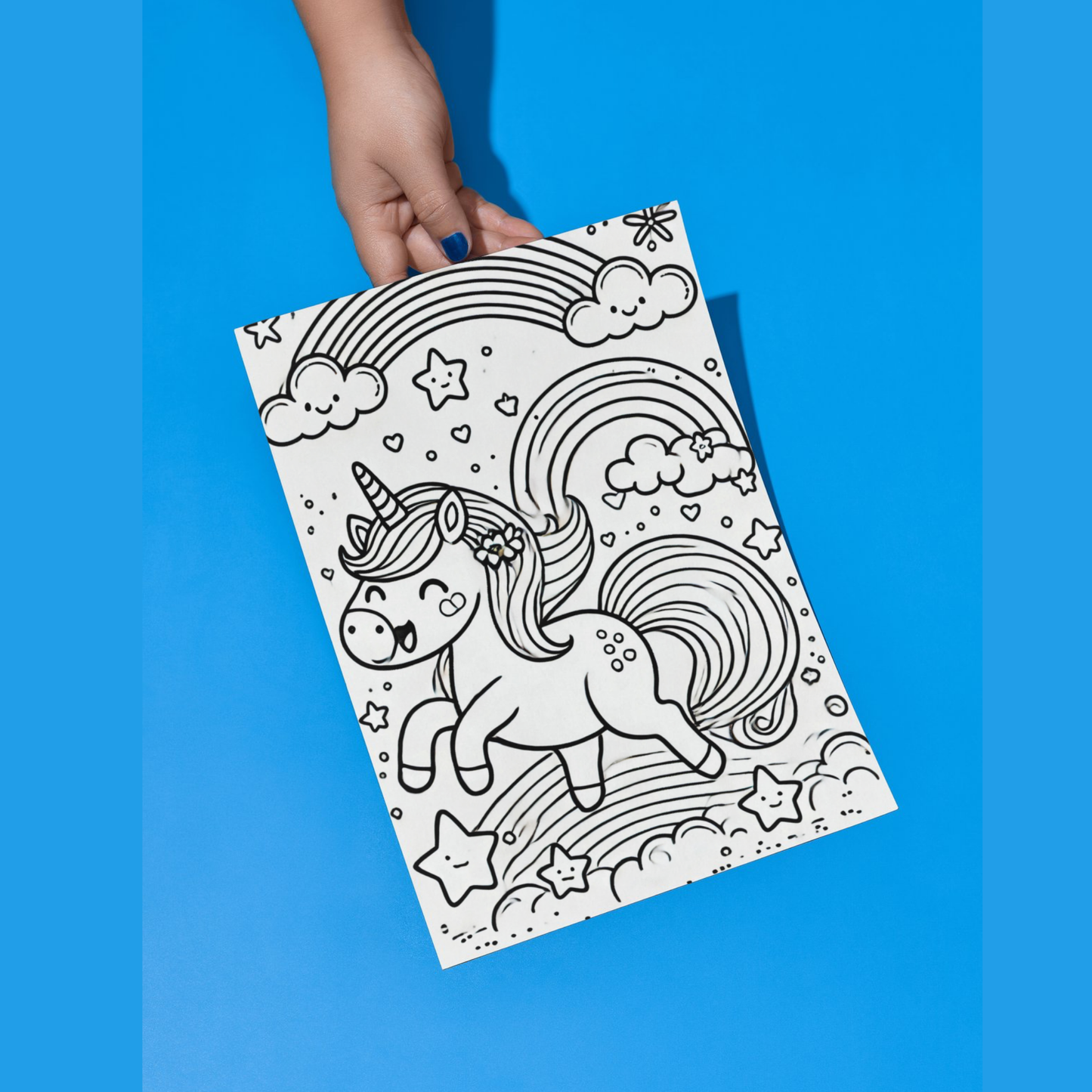 Unicorns colouring sheet pack - 5 designs, 20 sheets, Kids and Adult colouring pack, bespoke colouring sheet stationery