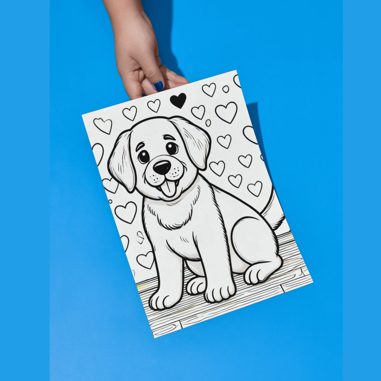 Labrador colouring sheet pack - 5 designs, 20 sheets, dog mum gift, Kids and Adult colouring pack