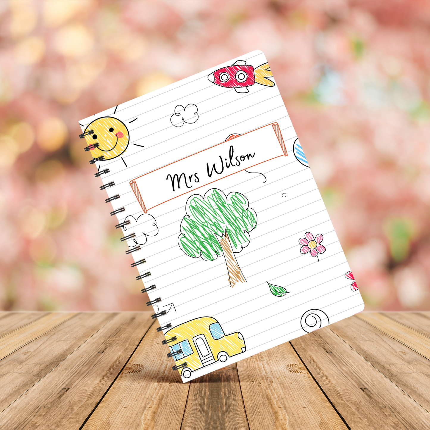 Personalised Teacher/ School Assistant/ Head Teacher Notebook A5 or A4 sizes, End of term gift, Teacher Notebooks stationery
