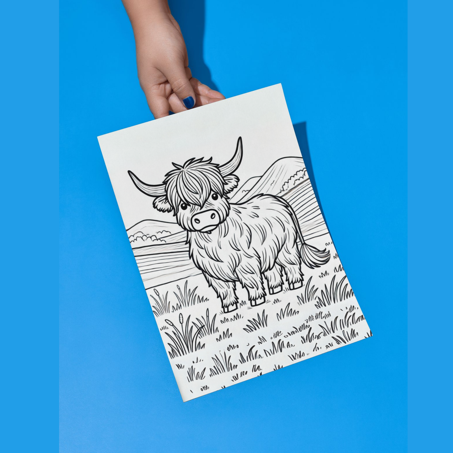 Scotland colouring sheet pack - 5 designs, 20 sheets