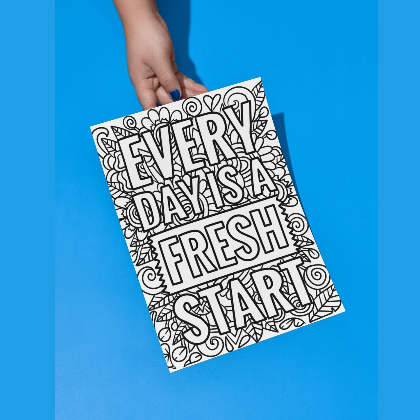 Positive Quotes colouring sheet pack - 4 designs, 20 sheets, Kids and Adult colouring pack, bespoke colouring sheet stationery