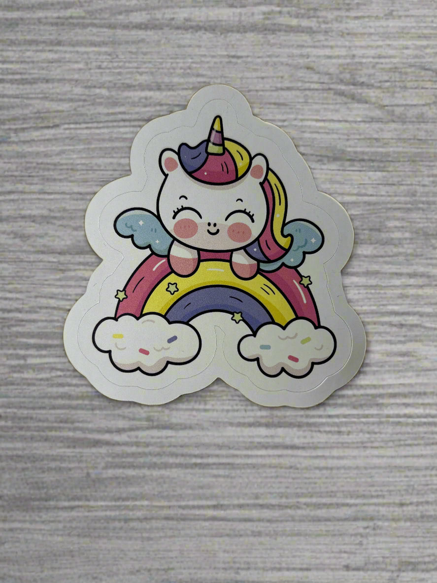 Magical Unicorn Rainbow Individual Sticker