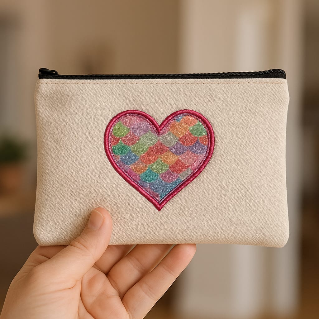 Canvas Pencil Case/Makeup Bag