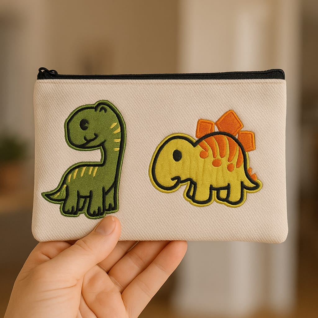 Canvas Pencil Case/Makeup Bag