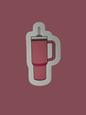 Pink drinking cup individual sticker