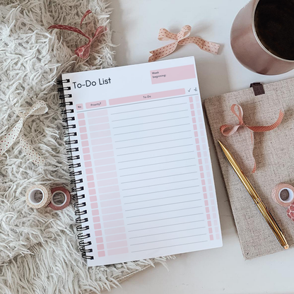 Floral To Do List Notebook - A5