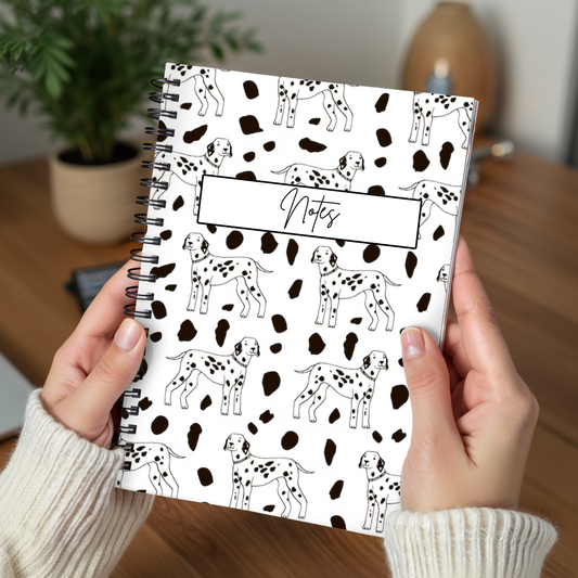 Dalmatian B/W Notebook A4 - Card Cover