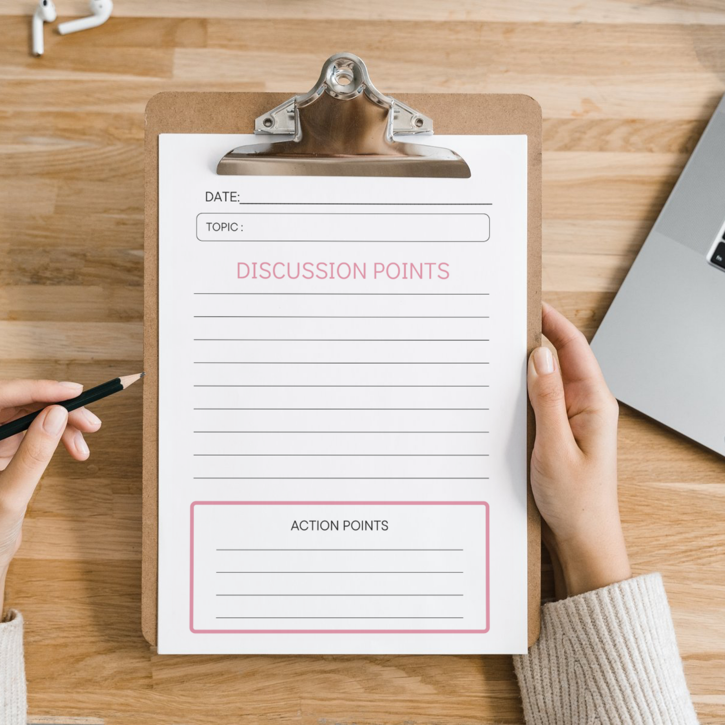 Meeting Notes Lined Printed Note Paper - A4 or A5 sizes, Meeting Agenda Notes, Printed lined inserts, work stationery organiser