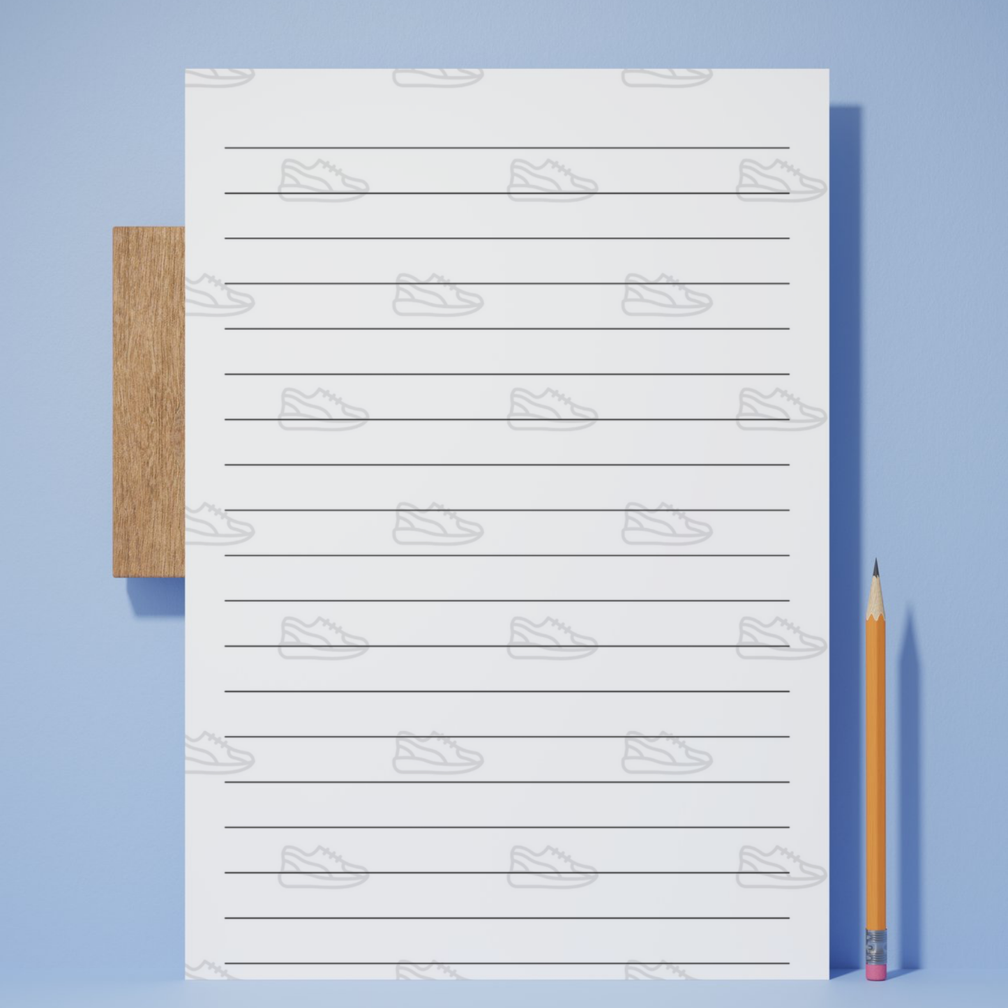 Custom Logo Lined Printed Note Paper - A4 or A5 sizes, Work Study or Class stationery, Lined paper inserts