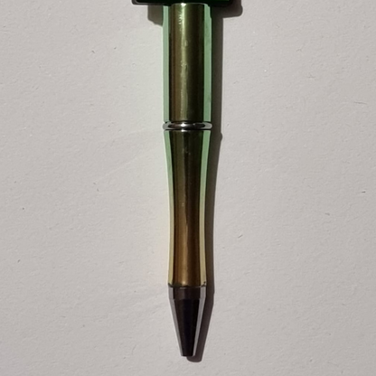 Teacher/Book Beaded Pen - Handmade beaded pen black ink, Cute stationery pen