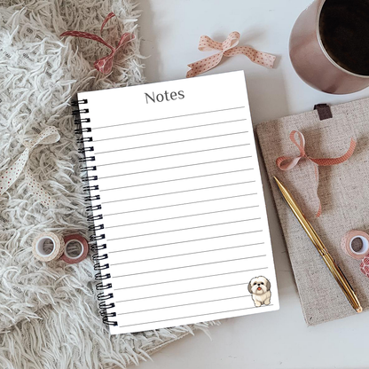 Shih Tzu Notebook A5 or A4, Dog mum gift, Shih Tzu notebook stationery for work, student notebook, Shih Tzu mum