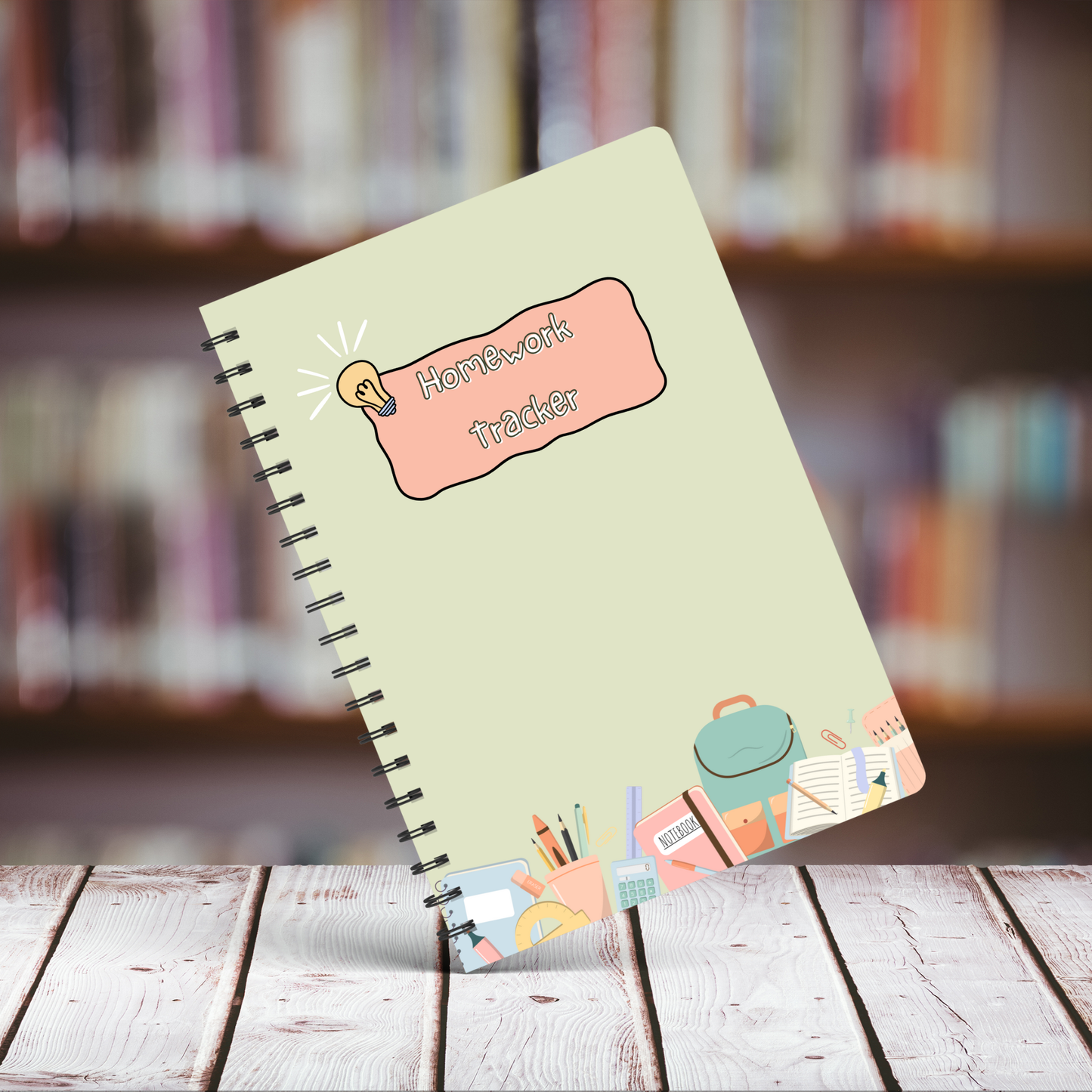 Homework Tracker Notebook, Study aid notebook, homework organiser, back to school 2025, Planner notebook A5 or A4, pupil class organisation