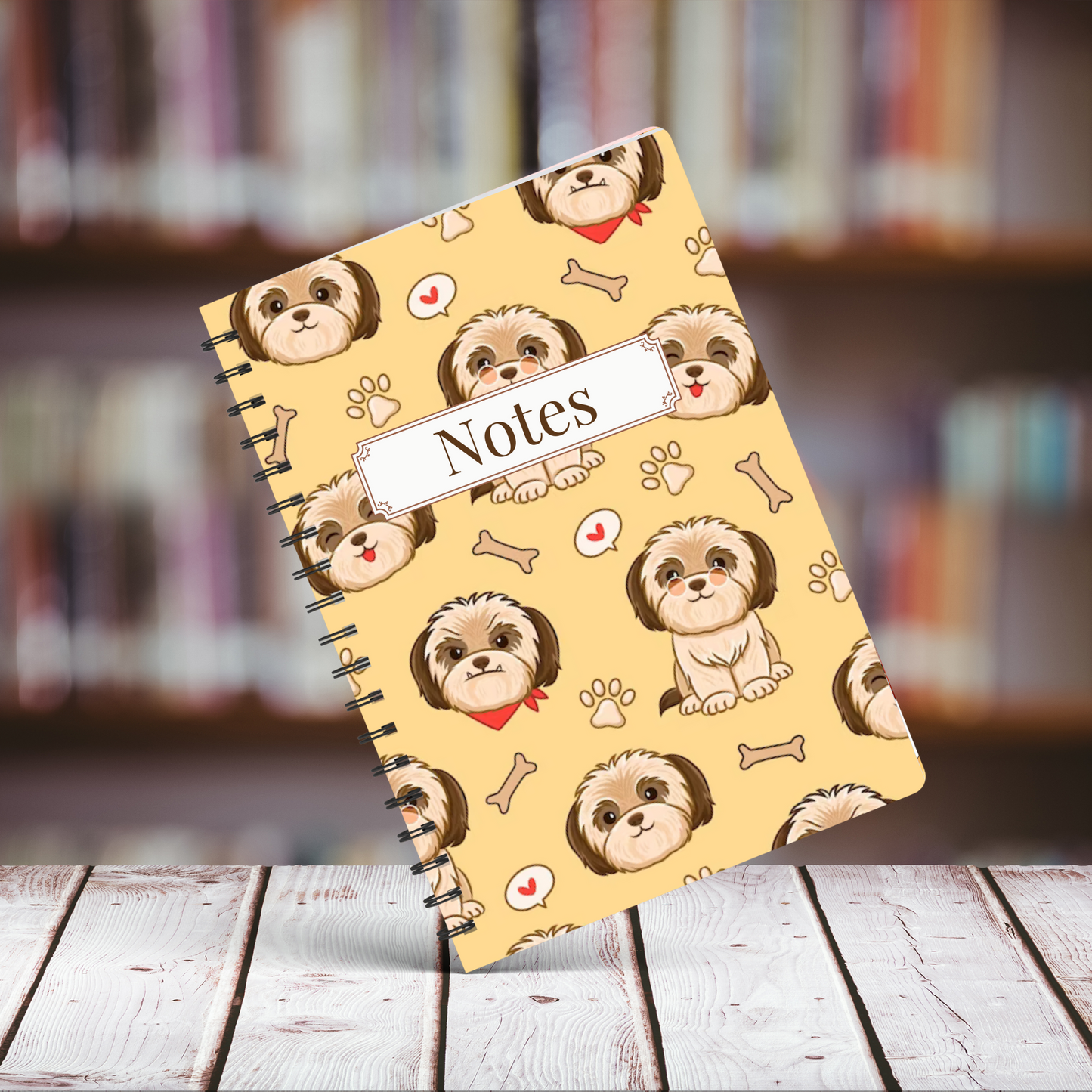 Shih Tzu Notebook A5 or A4, Dog mum gift, Shih Tzu notebook stationery for work, student notebook, Shih Tzu mum