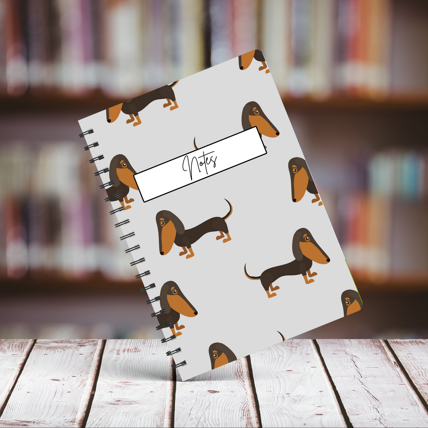 Dachshund Cute Notebook A5 or A4, dog mum gift, Cute notebooks for students and work
