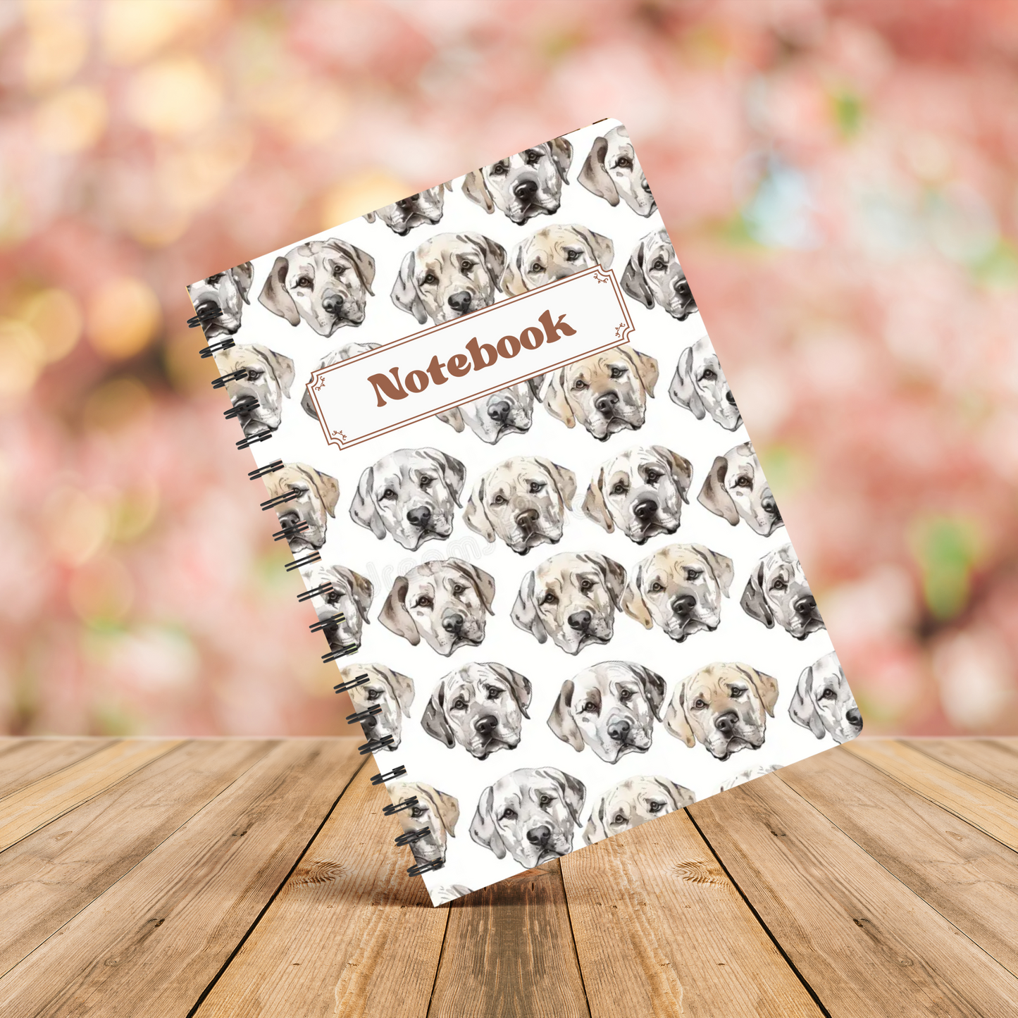 Golden Retriever Notebook A5 or A4, Dog mum gift, Golden lab notebook stationery for work, student notebook