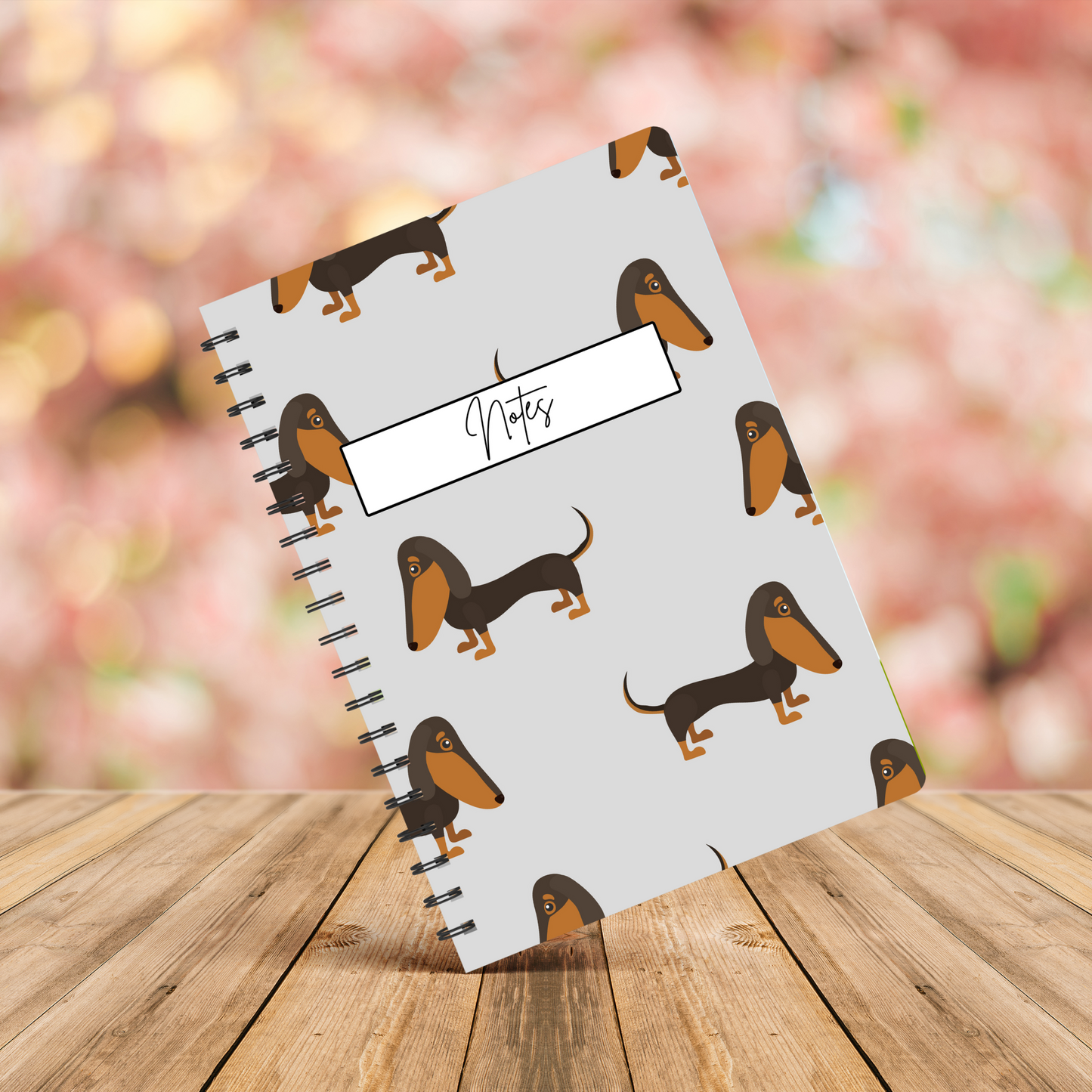 Dachshund Cute Notebook A5 or A4, dog mum gift, Cute notebooks for students and work