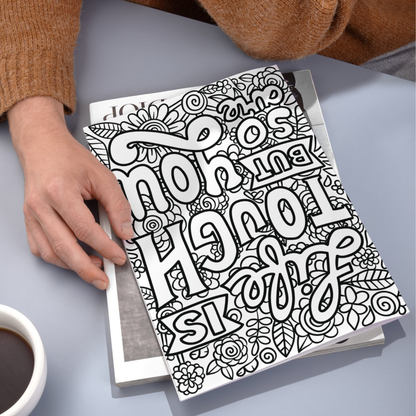 Positive Quotes colouring sheet pack - 4 designs, 20 sheets, Kids and Adult colouring pack, bespoke colouring sheet stationery
