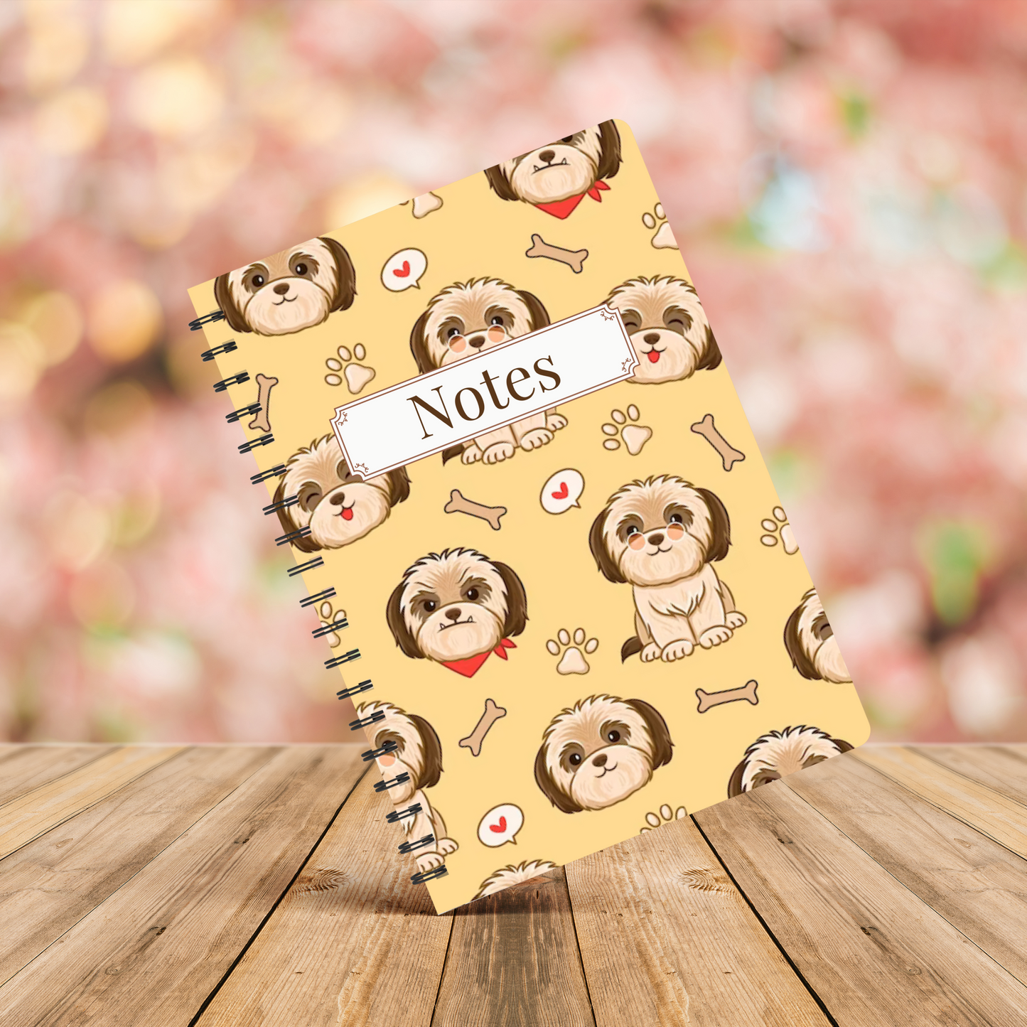Shih Tzu Notebook A5 or A4, Dog mum gift, Shih Tzu notebook stationery for work, student notebook, Shih Tzu mum
