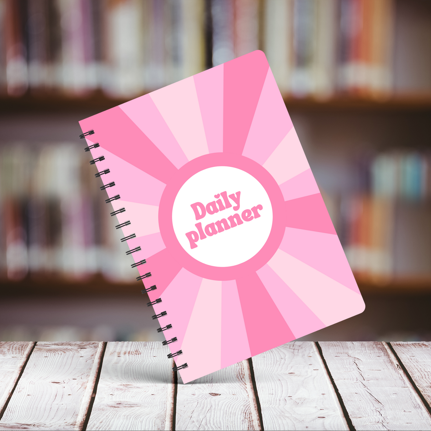Pink Retro Daily Planner A5 - Card Cover