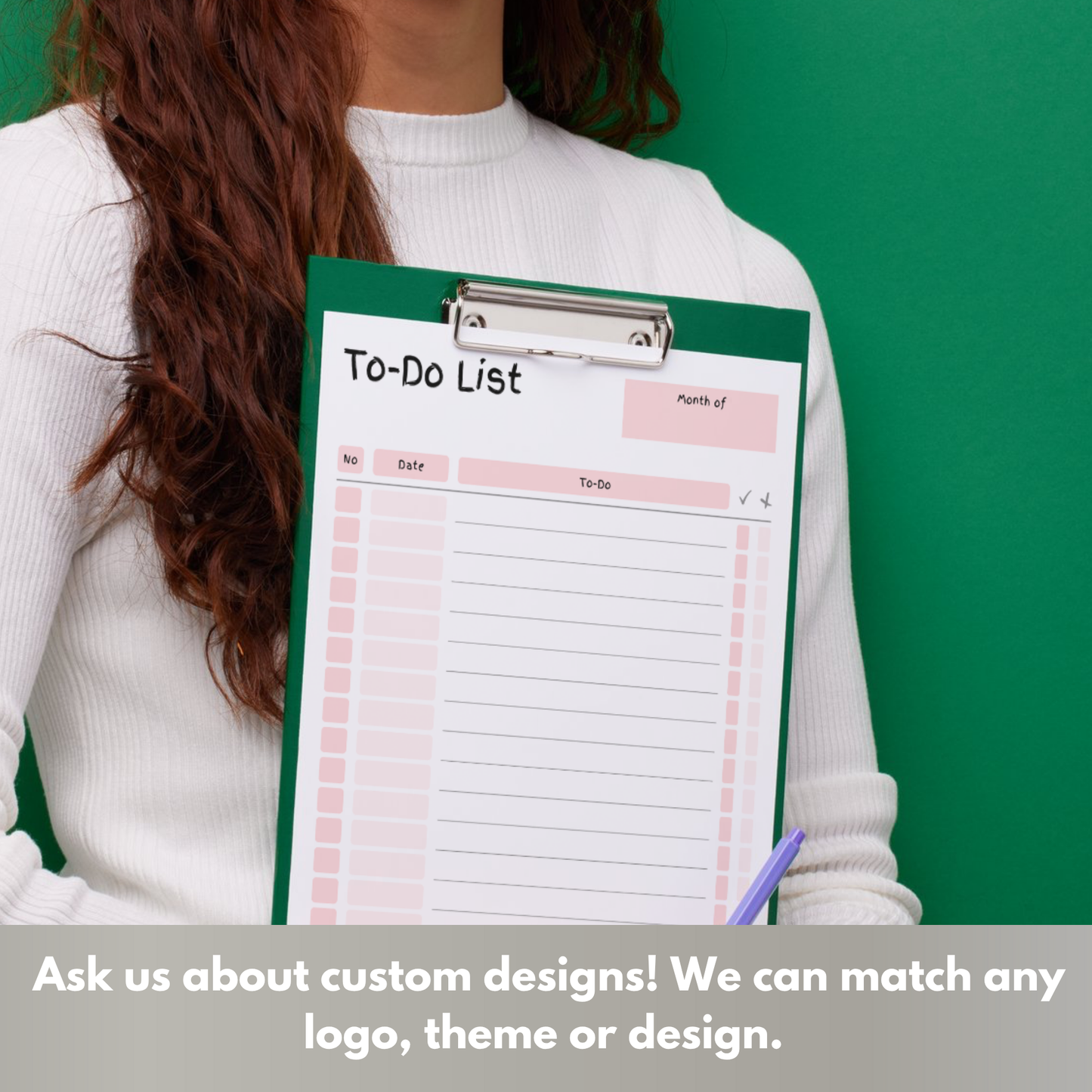 To Do List, Lined Printed Note Paper Pink - A4 or A5 sizes,  Work Study or Class stationery, Lined paper inserts