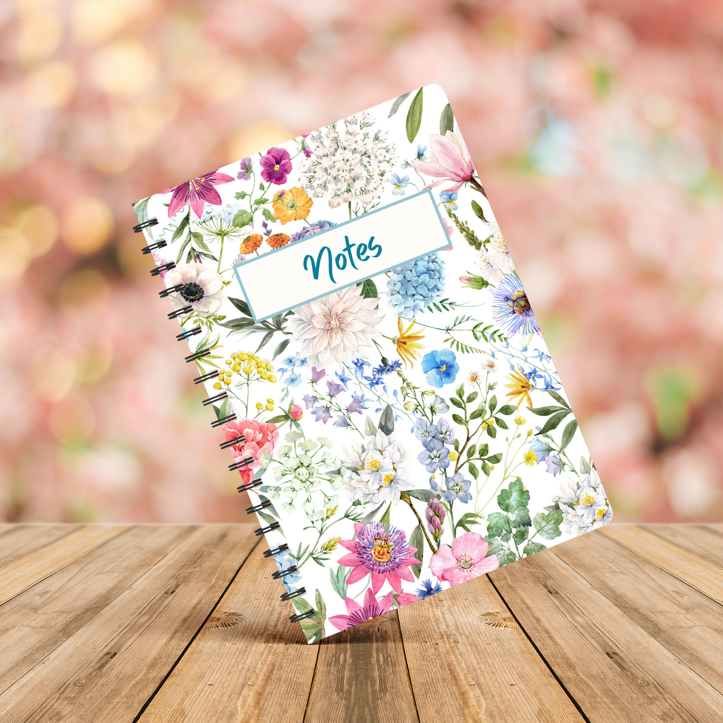 Dainty Floral Notebook A5 or A4, Cute Work Stationery, Floral Notebook, Back to School notebooks, cute stationery