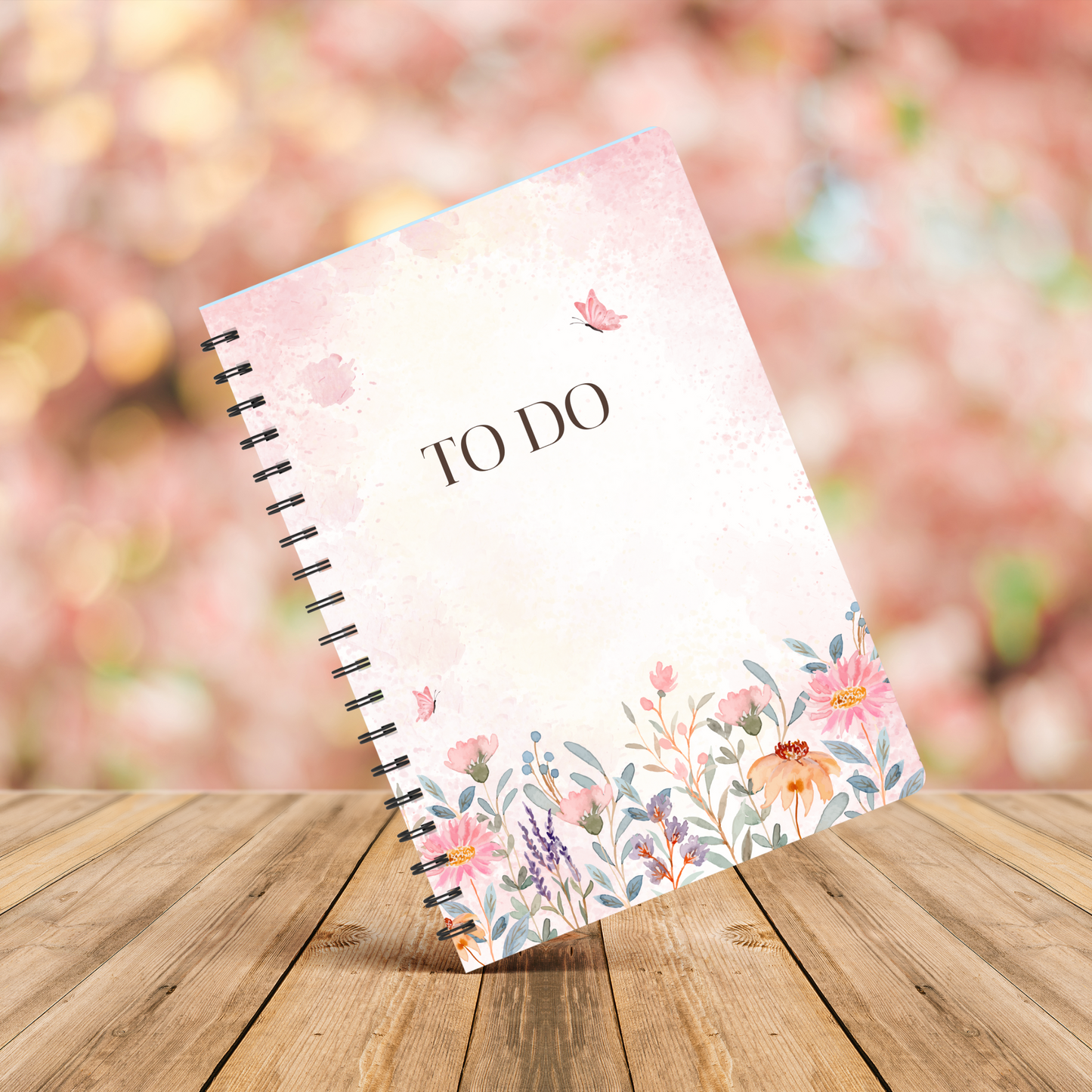 Floral To Do List Notebook - A5