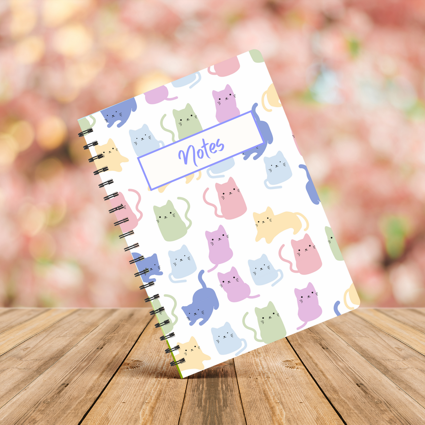 Pastel Cats Notebook A4 - Card Cover