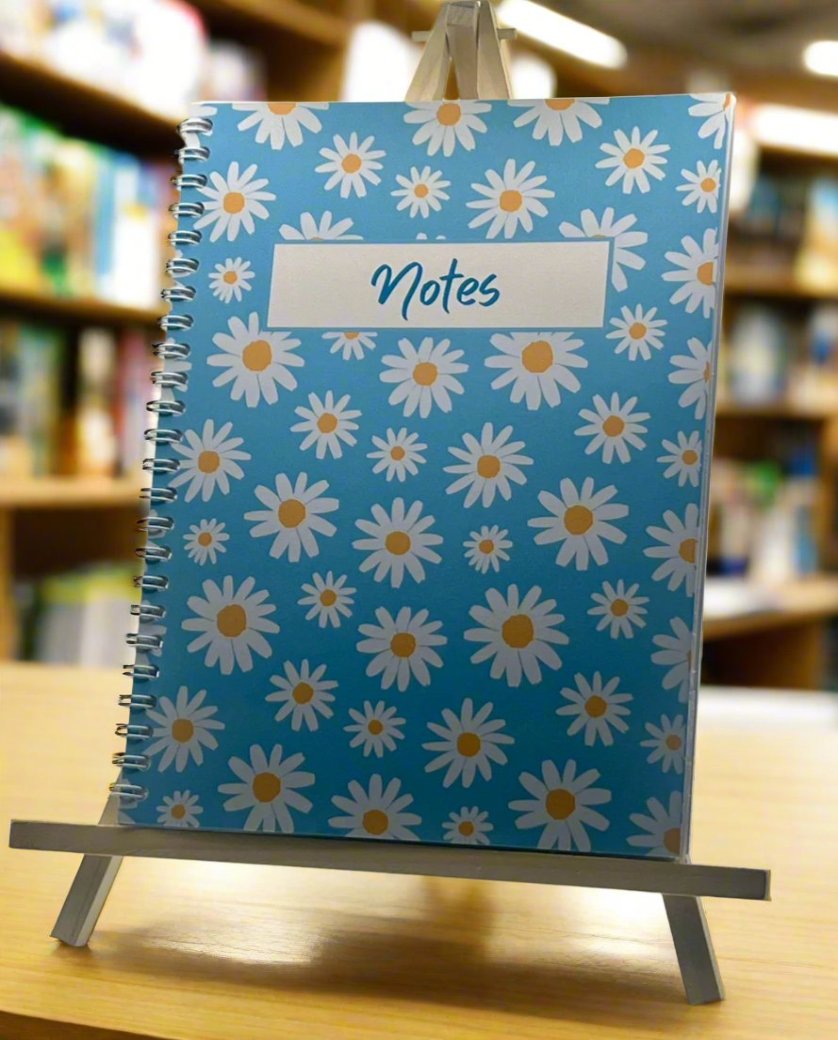 Blue Daisy Notebook A5 - Card Cover