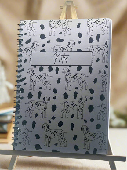 Dalmatian B/W Notebook A4 - Card Cover