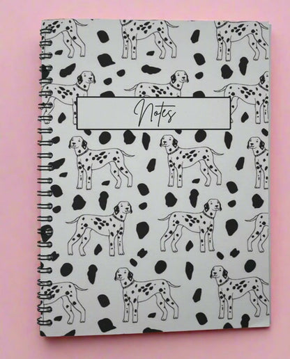 Dalmatian B/W Notebook A4 - Card Cover