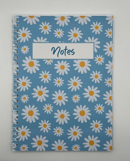 Blue Daisy Notebook A5 - Card Cover