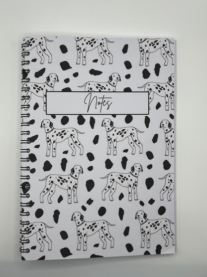 Dalmatian B/W Notebook A4 - Card Cover