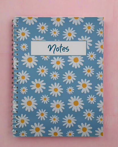 Blue Daisy Notebook A5 - Card Cover