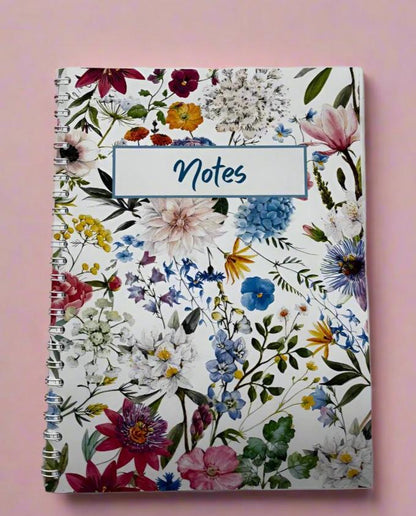 Dainty Floral Notebook A4 - Card Cover